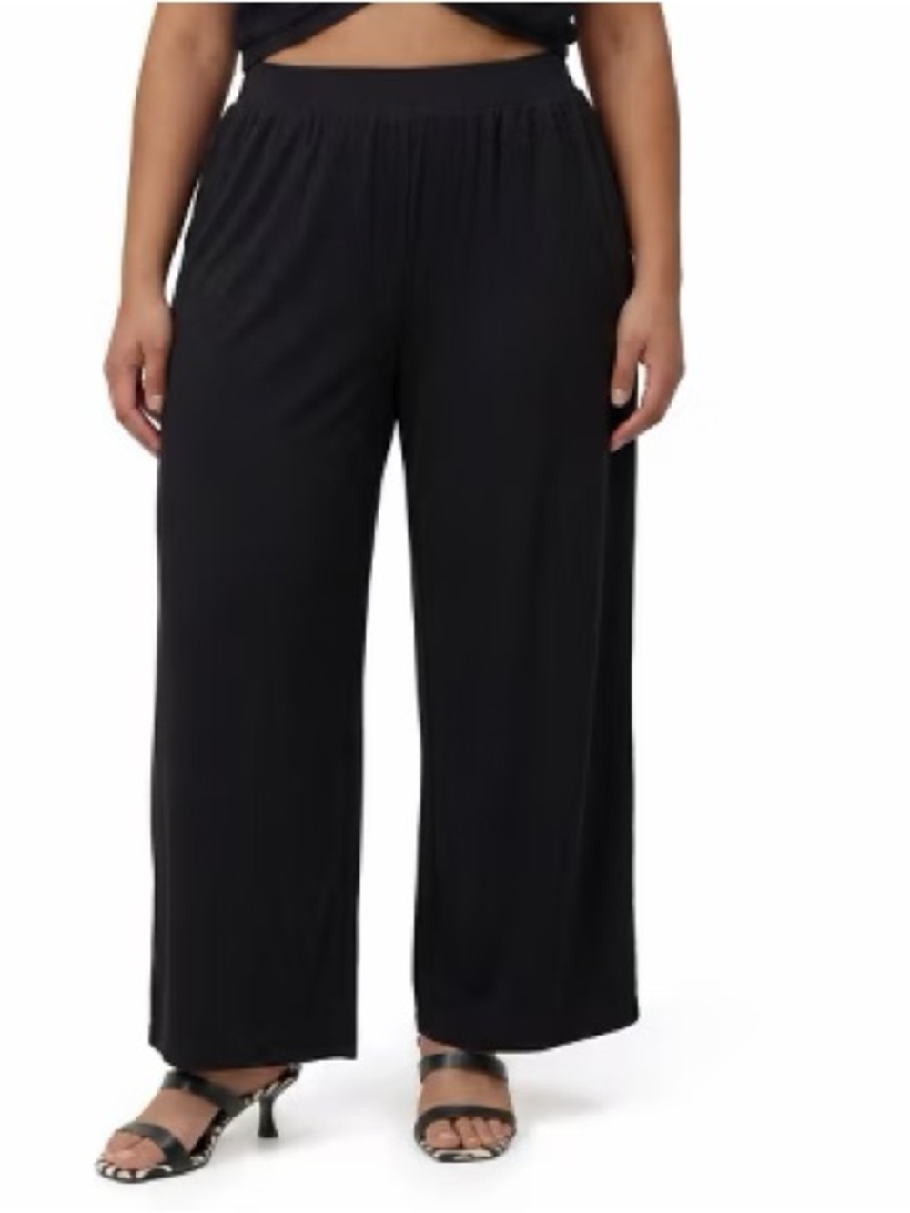 Torrid Black HR Smock Pull On Super Soft Pants Plus Size 1X 14 - 16 NWT